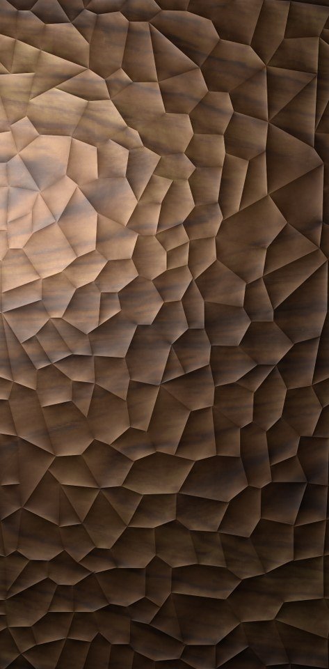 3D Wall Pannel - AW-522 Voronoi Geometric Texture Modern Relief